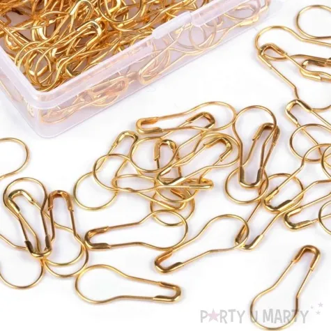 agrafka dekoracyjna zlota stoklasa 22mm 150 szt