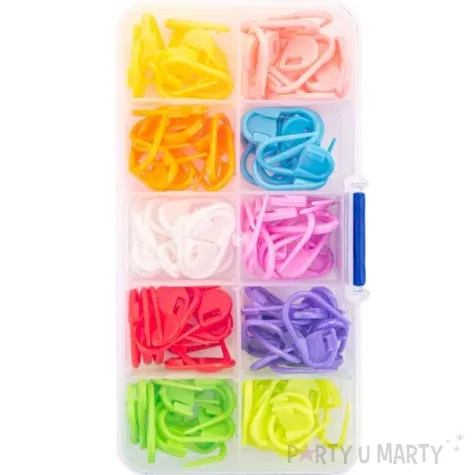 agrafka do szydelkowania w pudelku mix aliga 23mm 100 szt