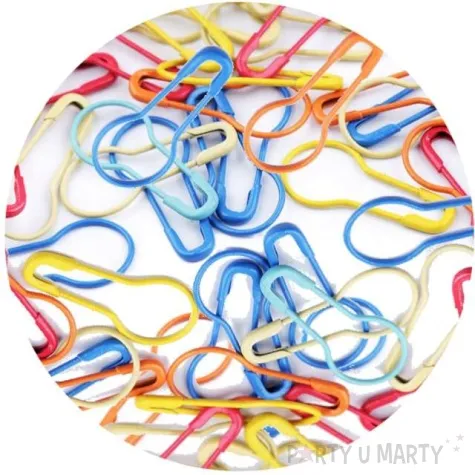 agrafka metalowa dekoracyjna mix stoklasa 150 szt