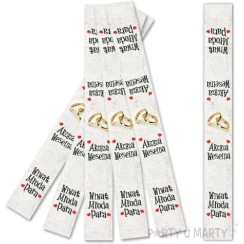 akcyza samoprzylepna wiwat mloda para dekoracje polska 25 szt