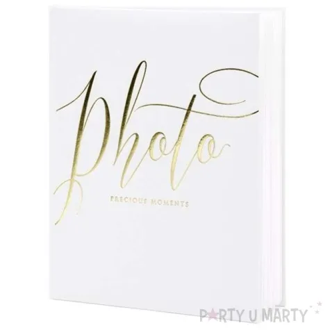 album na zdjecia precious moments partydeco 20 x 24 5 cm bialy 22 kartki