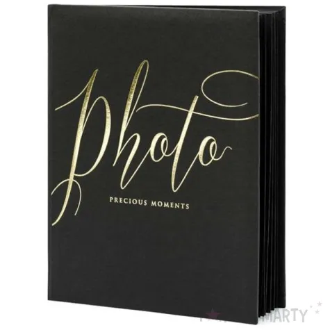 album na zdjecia precious moments partydeco 20 x 24 5 cm czarny 22 kartki
