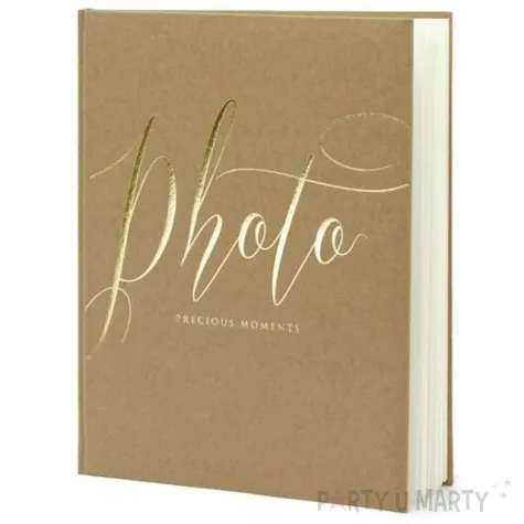 album na zdjecia precious moments partydeco 20 x 24 5 cm kraft 22 kartki