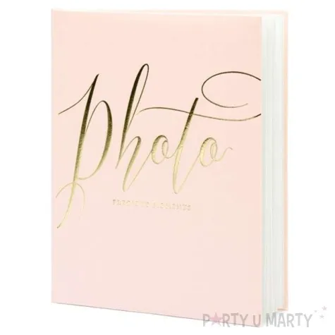 album na zdjecia precious moments partydeco 20 x 24 5 cm pudrowy roz 22 kartki