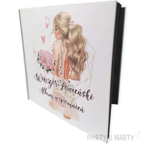 album na zdjecia wieczor panienski kobieta z kwiatami propa ganda 21 x 21 cm bialy 50 kartek