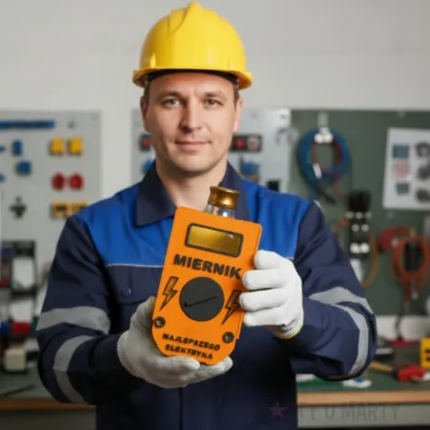 alko miernik dla najlepszego elektryka pomaranczowy