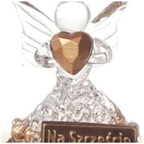 aniolek szklany na szczescie dla dziadka giftmania