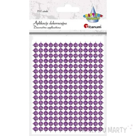 aplikacje cwieki rozowe titanum 130 x 95 mm 252 szt