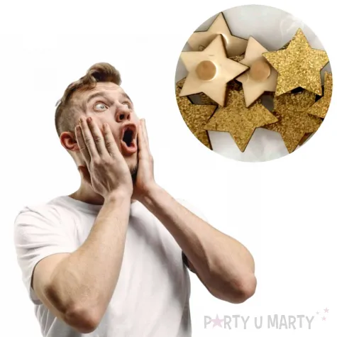 aplikacje zlote gwiazdki drewno samoprzylepne brewis 12 szt