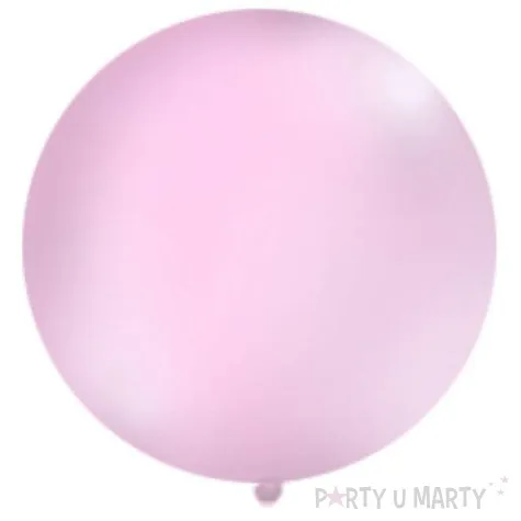 balon 1 metr pastel meks okragly rozowy 1 szt