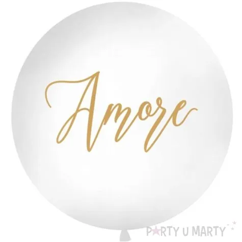balon amore bialy 1 metr partydeco