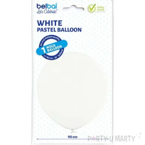 balon b350 pastel olbrzym 90 cm bialy belbal 36