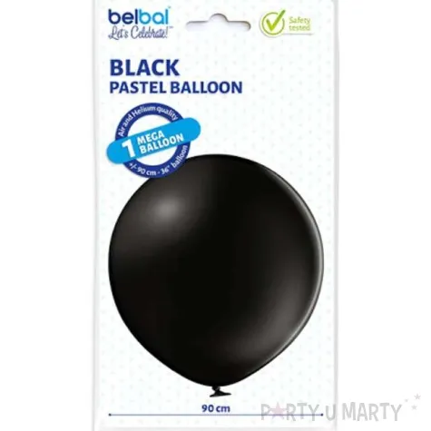 balon b350 pastel olbrzym 90 cm czarny belbal 36