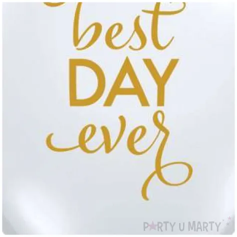 balon best day ever transparentne qualatex 11 25 szt