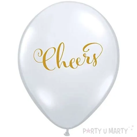 balon cheers bialy qualatex 11 25 szt