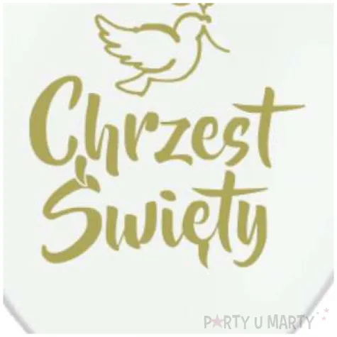 balon chrzest swiety zloty bialy grabo 12 25 szt