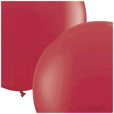 balon classic round bordowy kasztanowy qualatex 36 2 szt