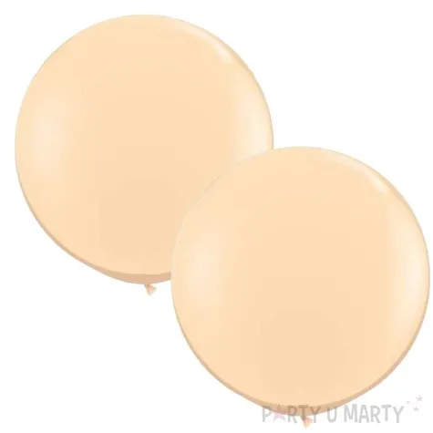 balon classic round kremowy blush qualatex 36 2 szt