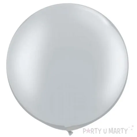 balon classic round srebrne qualatex 30 2 szt