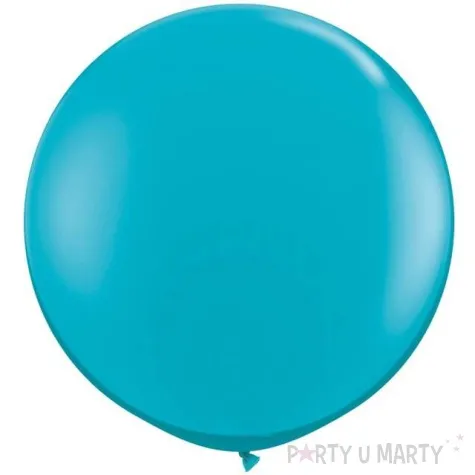 balon classic round turkusowo zielony qualatex 36 2 szt
