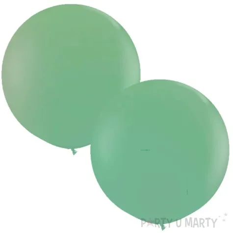 balon classic round zielony qualatex 36 2 szt