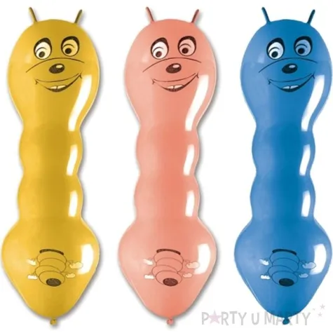 balon dzdzownice z rogami pastel mix gemar 75 cm 3 szt