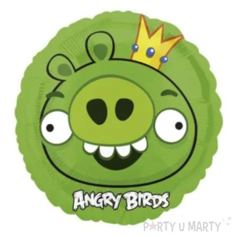 balon foliowy 18 angry birds zielony