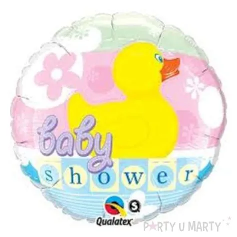 balon foliowy 18 baby shower z kaczuszka