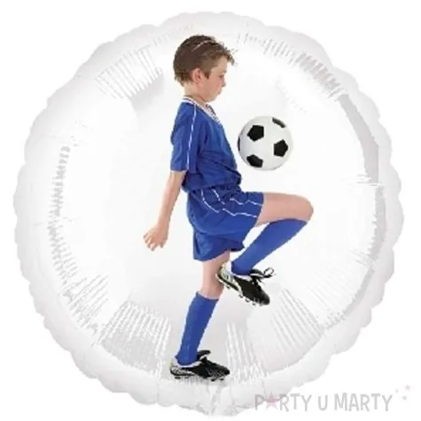 balon foliowy 18 chlopiec z pilka nozna