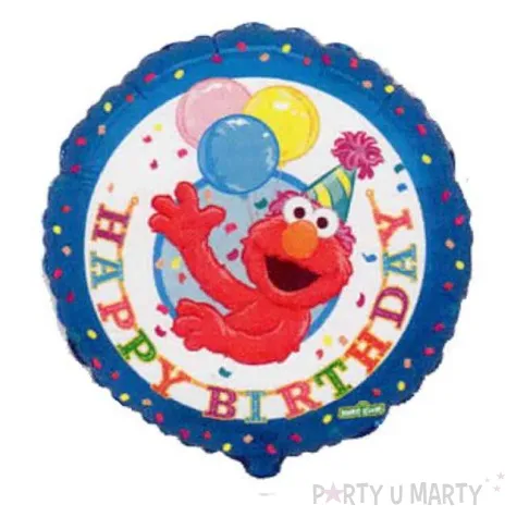 balon foliowy 18 elmo okragly urodziny