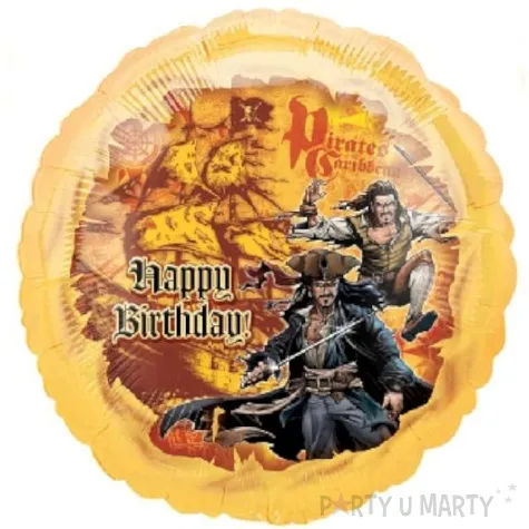 balon foliowy 18 happy birthday pirates