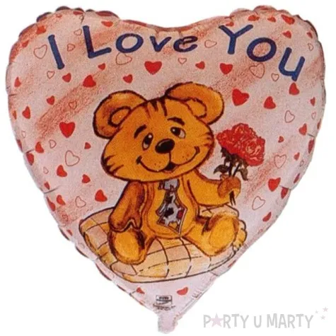 balon foliowy 18 i love you misio