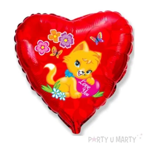 balon foliowy 18 love you kotek