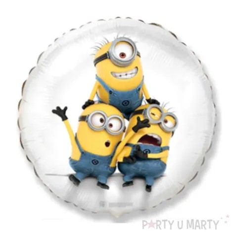 balon foliowy 18 minions okragly