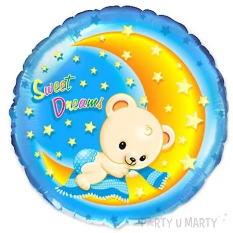 balon foliowy 18 misio na ksiezycu okragly