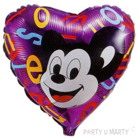 balon foliowy 18 myszka z literami