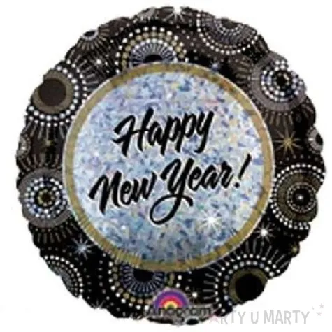 balon foliowy 18 new year wishes