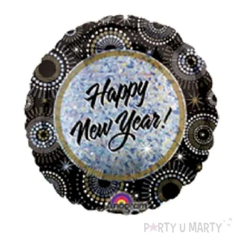 balon foliowy 18 new year wishes