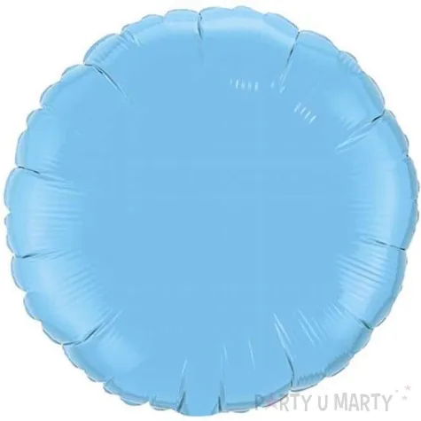 balon foliowy 18 okragly blekitny