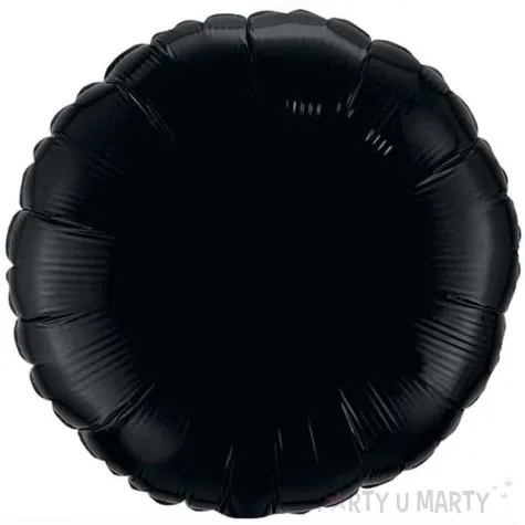 balon foliowy 18 okragly czarny