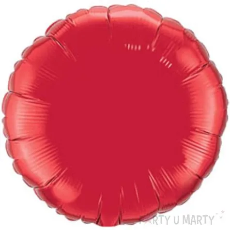 balon foliowy 18 okragly czerwony