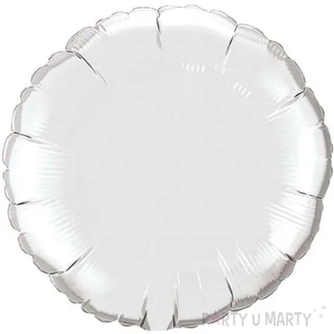 balon foliowy 18 okragly srebrny