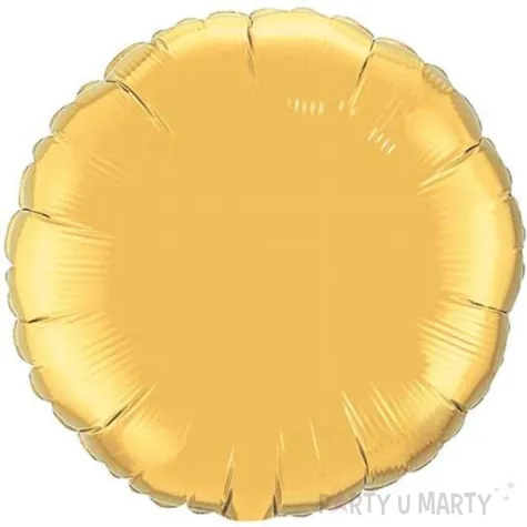 balon foliowy 18 okragly zloty