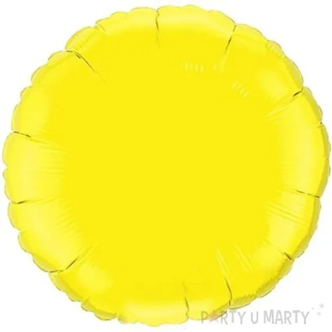 balon foliowy 18 okragly zolty