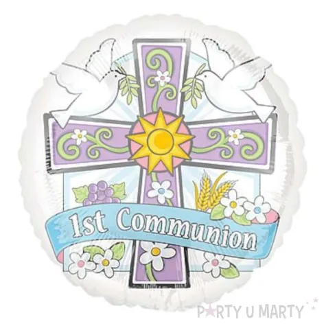 balon foliowy 18 pierwsza komunia swieta