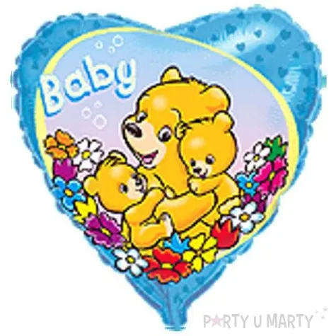 balon foliowy 18 rodzinka misiow