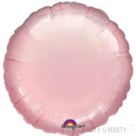 balon foliowy 18 rozowy okragly