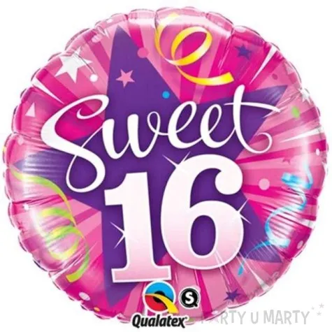 balon foliowy 18 slodka 16 rozowy