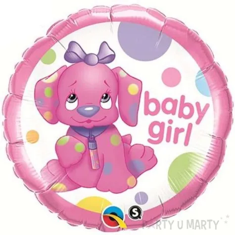 balon foliowy 18 slodki piesek dziewczynka