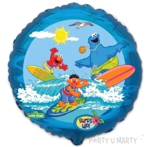 balon foliowy 18 ulica sezamkowa surferzy